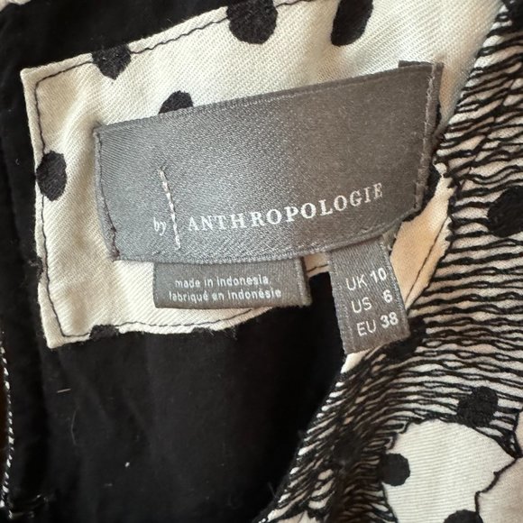 Mod style polka dot mini athropologie dress - Picture 4 of 6